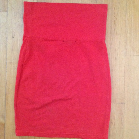 Forever 21 Red STRETCH Pencil Skirt Size Small - Picture 4 of 8